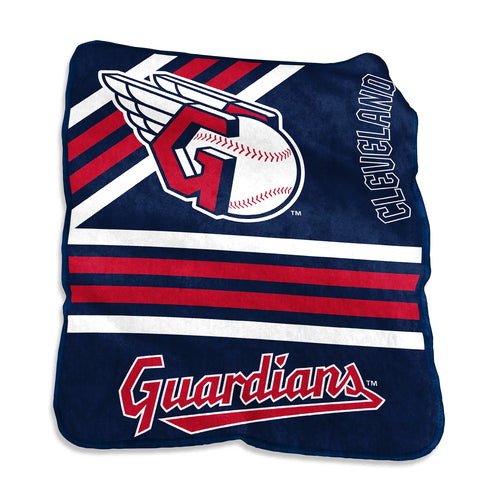 Cleveland Guardians Blanket 50x60 Raschel Throw - Logo Brands