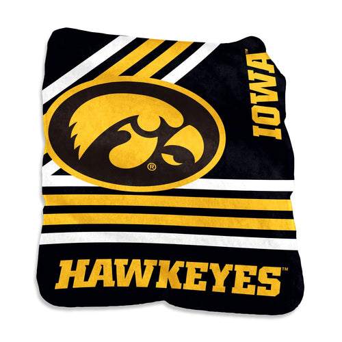 Iowa Hawkeyes Blanket 50x60 Raschel Throw - Logo Brands