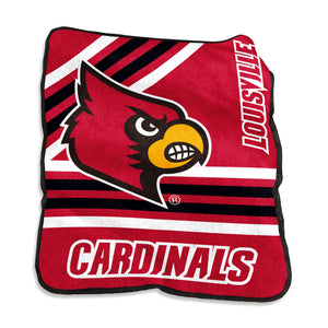 Louisville Cardinals Blanket 50x60 Raschel Throw - Logo Brands