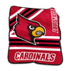 Louisville Cardinals Blanket 50x60 Raschel Throw - Logo Brands