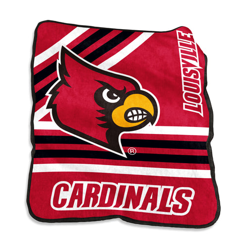 Louisville Cardinals Blanket 50x60 Raschel Throw - Logo Brands