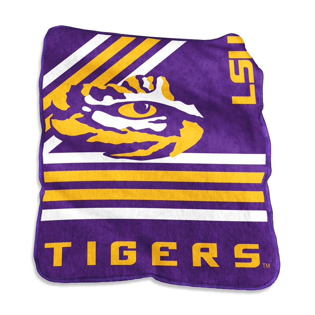 LSU Tigers Blanket 50x60 Raschel Throw - Logo Brands