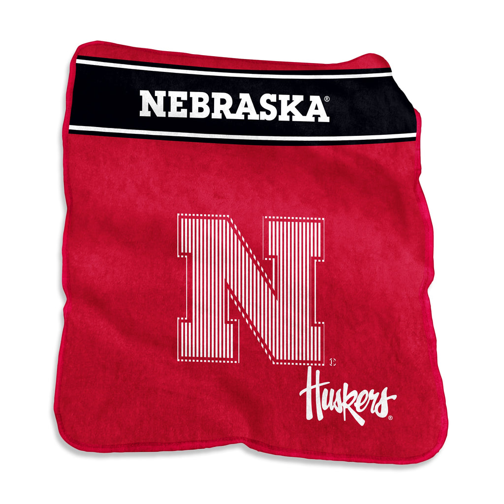 Nebraska Cornhuskers Blanket 60x80 Raschel Throw - Logo Brands