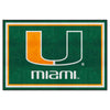 Fanmats - University of Miami 5x8 Rug 59.5''x88''