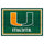 Fanmats - University of Miami 5x8 Rug 59.5''x88''
