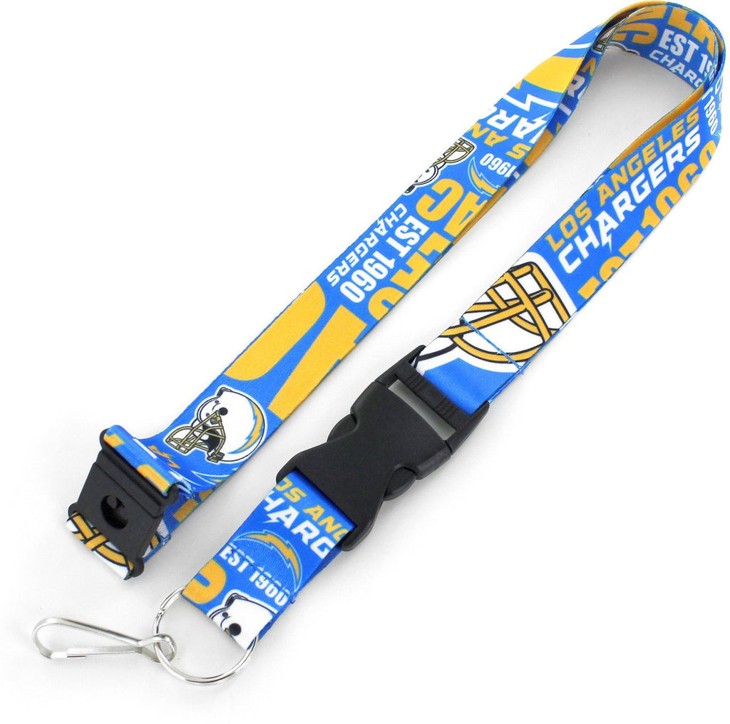 Los Angeles Chargers Lanyard Breakaway Style Dynamic Design - Aminco