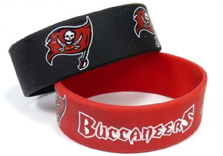 Tampa Bay Buccaneers Bracelets 2 Pack Wide - Aminco