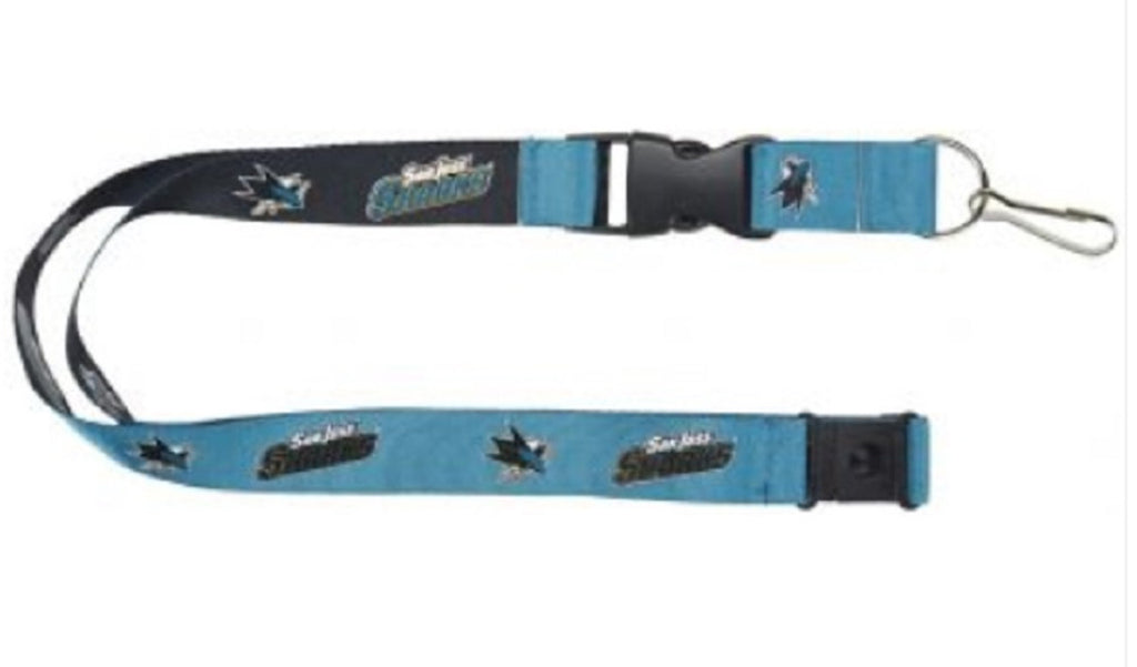 San Jose Sharks Lanyard Reversible Teal/Black - Aminco