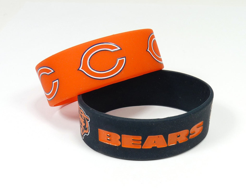 Chicago Bears Bracelets 2 Pack Wide - Aminco