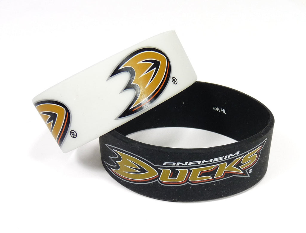 Anaheim Ducks Bracelets - 2 Pack Wide - Special Order - Aminco