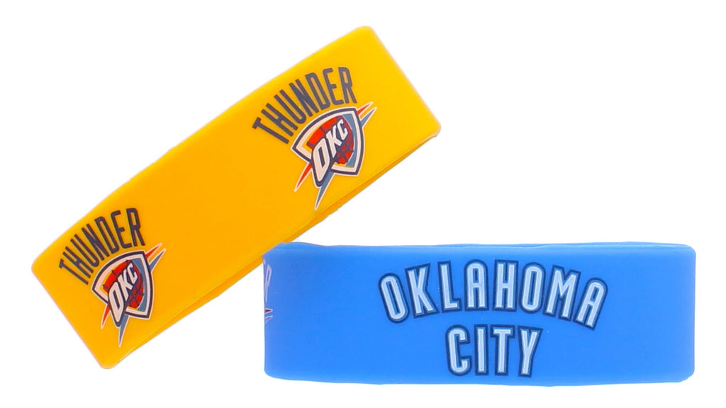 Oklahoma City Thunder Bracelets 2 Pack Wide - Aminco