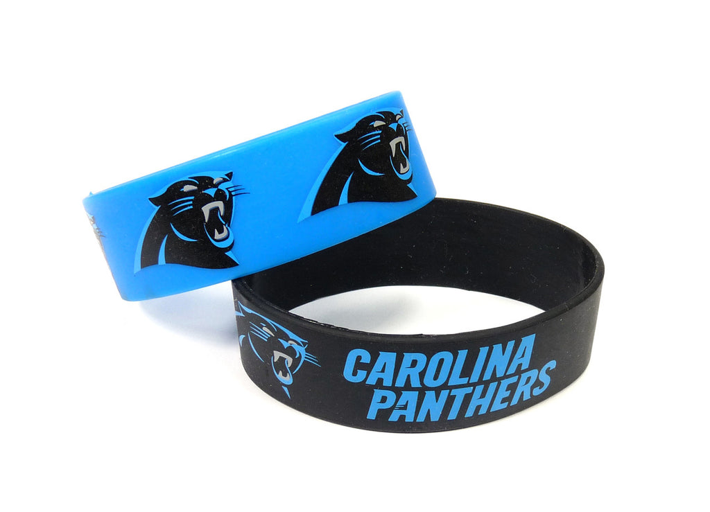 Carolina Panthers Bracelets 2 Pack Wide - Aminco