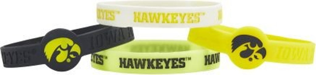 Iowa Hawkeyes Bracelets 4 Pack Silicone - Aminco