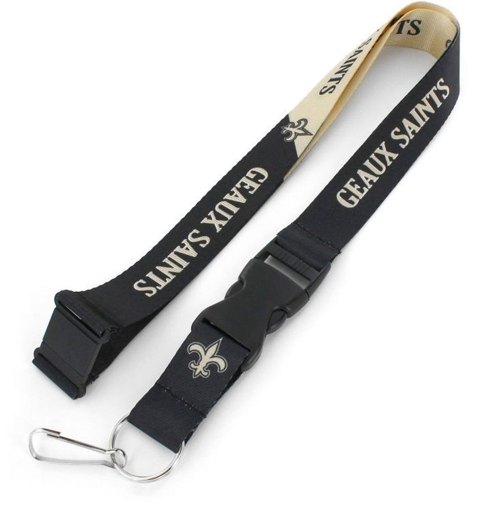 New Orleans Saints Lanyard Breakaway Style Slogan Design - Special Order - Aminco