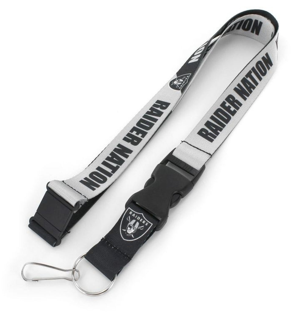 Las Vegas Raiders Lanyard Breakaway Style Slogan Design - Aminco