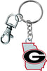 Georgia Bulldogs Keychain State Design - Aminco