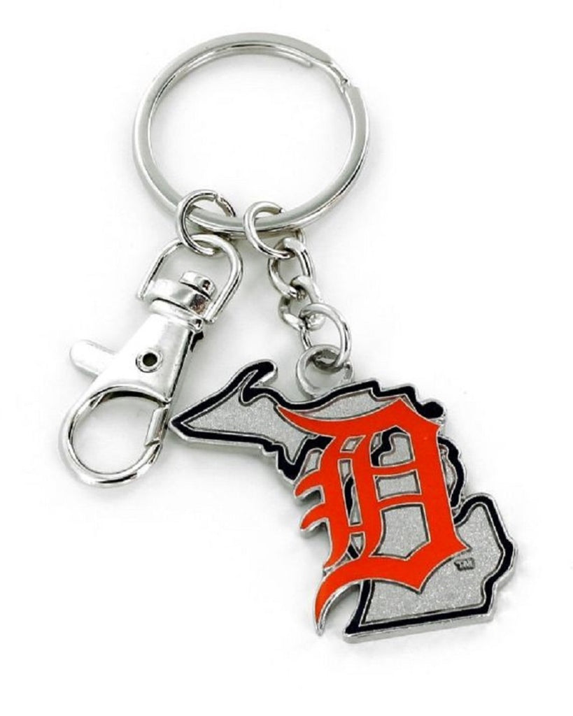 Detroit Tigers Keychain State Design - Aminco
