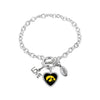 Iowa Hawkeyes Bracelet Charmed Sport Love Football - Aminco