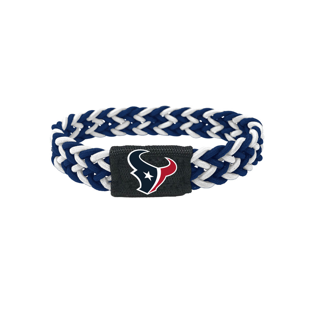 Houston Texans Bracelet Braided Navy and White - Aminco