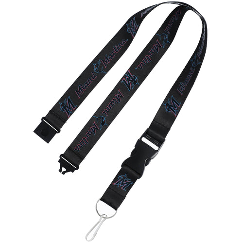 Miami Marlins Lanyard Black - Aminco