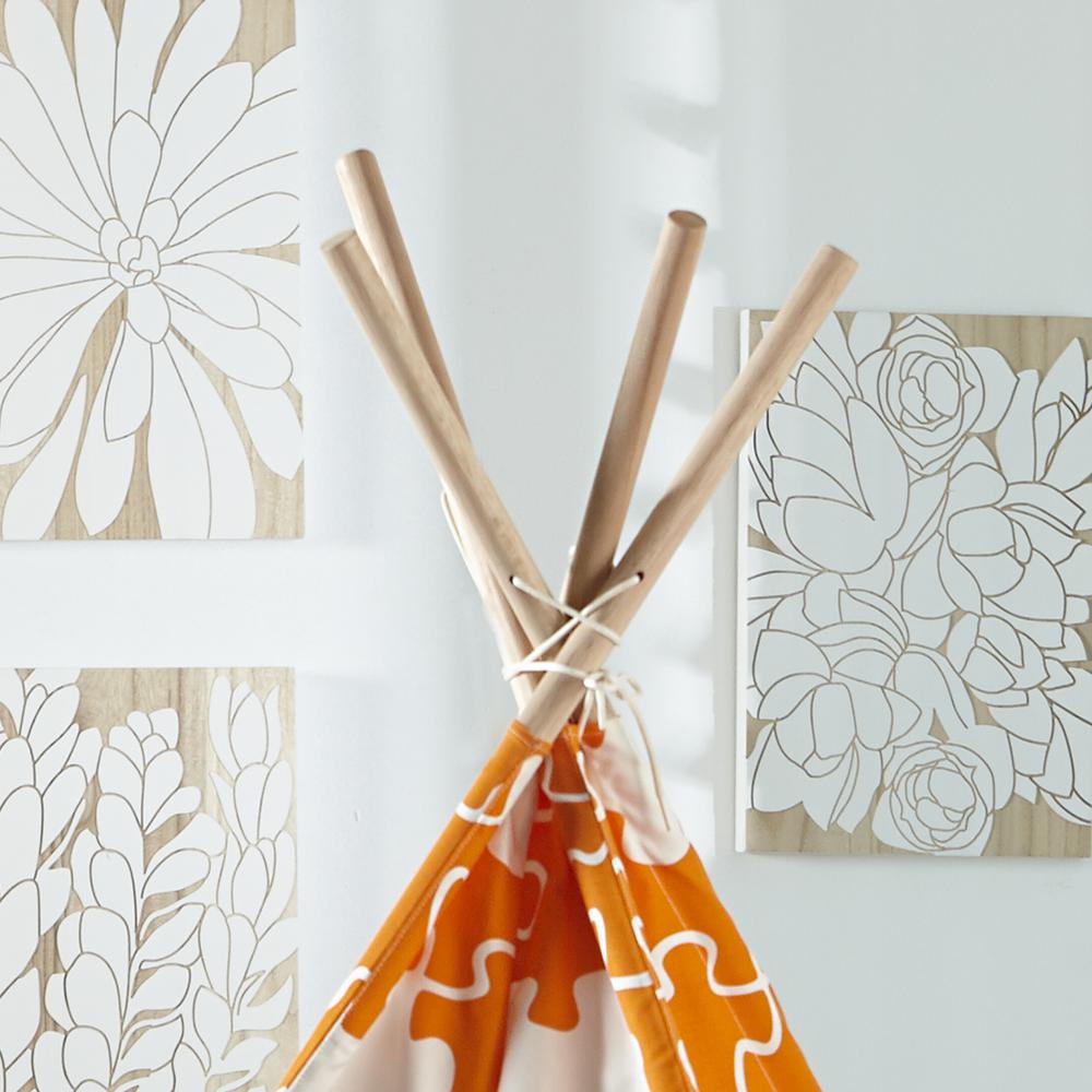 Childrens Teepee, Orange Puzzle - turtleplay