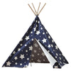 Children’s Teepee, Blue With White Stars - turtleplay