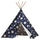 Children’s Teepee, Blue With White Stars - turtleplay