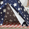 Children’s Teepee, Blue With White Stars - turtleplay