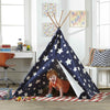 Children’s Teepee, Blue With White Stars - turtleplay