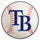Fanmats - MLB - Tampa Bay Rays Baseball Mat 27'' diameter