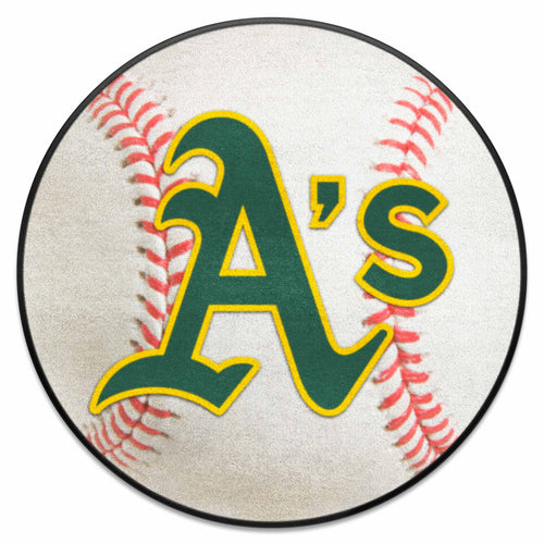 Fanmats - MLB - Oakland Athletics Baseball Mat 27'' diameter