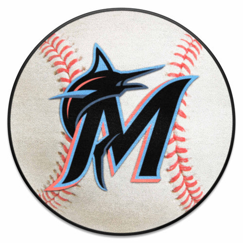 Fanmats - MLB - Miami Marlins Baseball Mat 27'' diameter