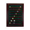 64 Coin Cabinet Style Display Case with Cherry Moulding
