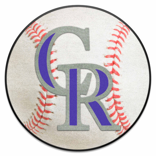 Fanmats - MLB - Colorado Rockies Baseball Mat 27'' diameter
