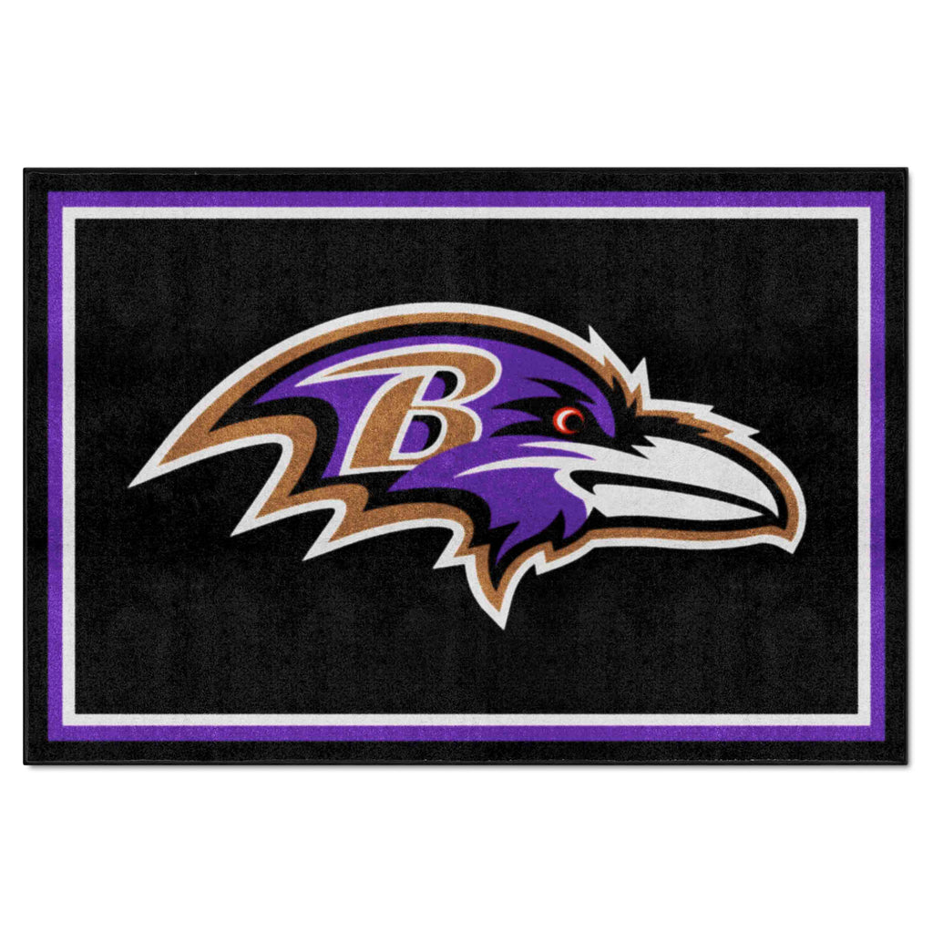 Fanmats - NFL - Baltimore Ravens 5x8 Rug 59.5''x88''