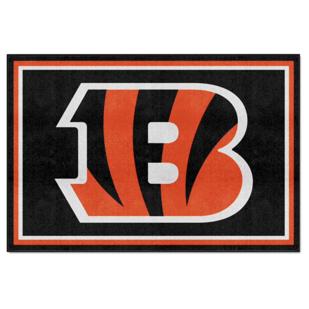 Fanmats - NFL - Cincinnati Bengals 5x8 Rug 59.5''x88''