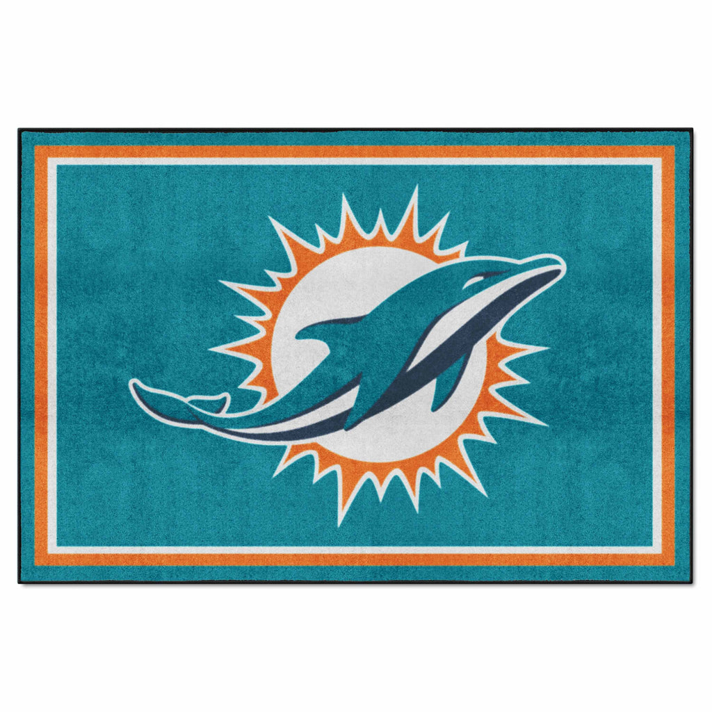 Fanmats - NFL - Miami Dolphins 5x8 Rug 59.5''x88''