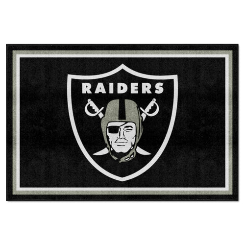 Fanmats - NFL - Oakland Raiders 5x8 Rug 59.5''x88''