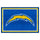 Fanmats - NFL - Los Angeles Chargers 5x8 Rug 59.5''x88''