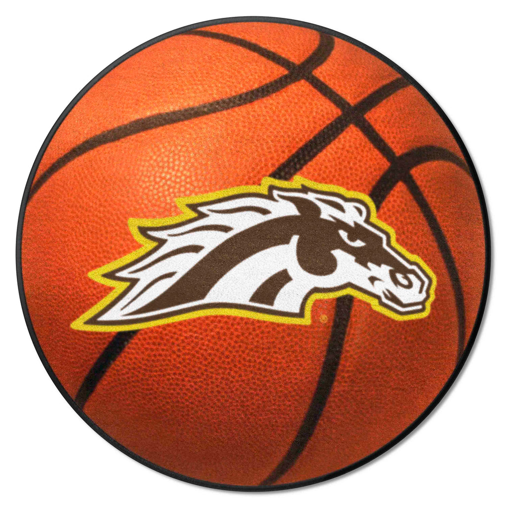 Fanmats - Western Michigan University Basketball Mat 27'' diameter