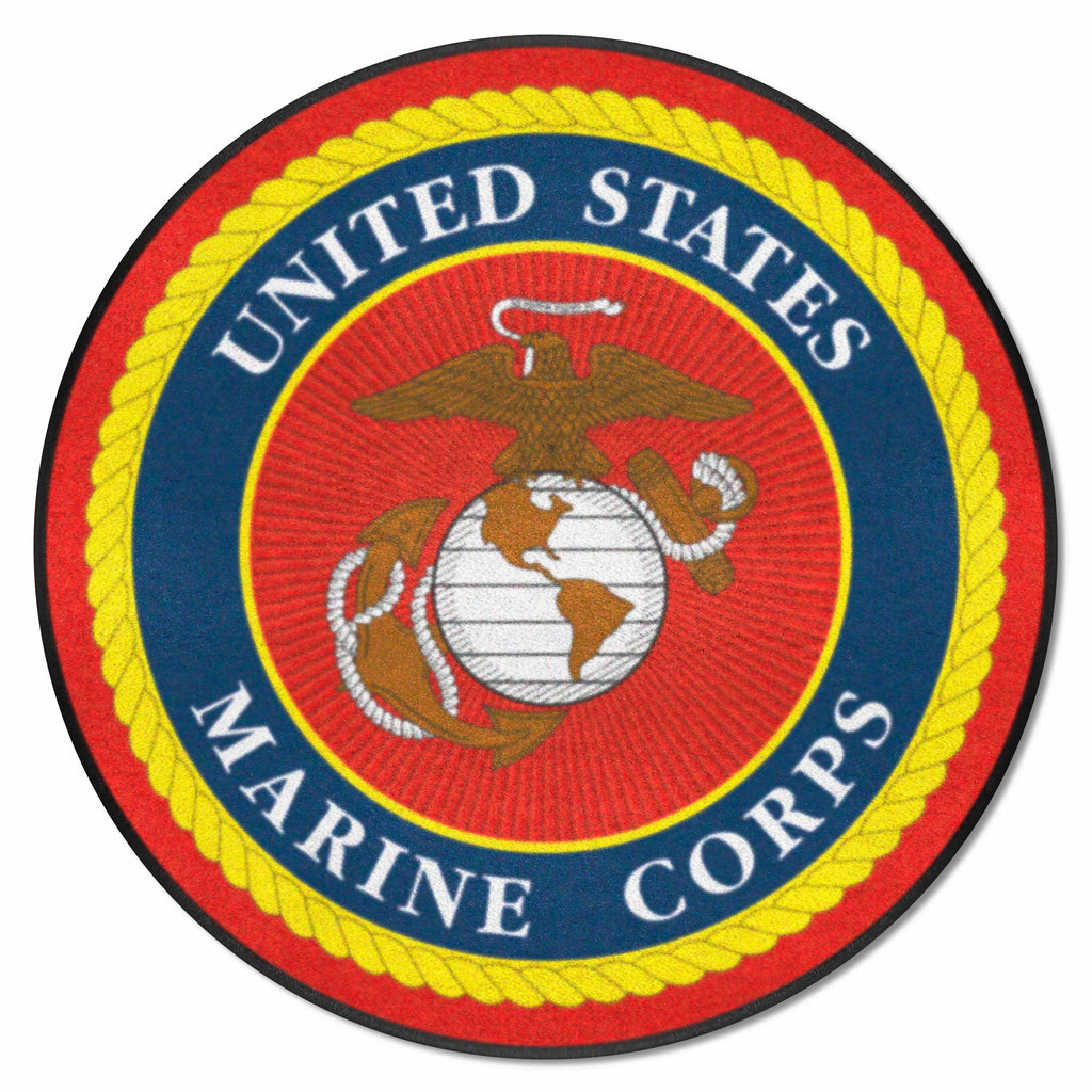 Fanmats - U.S. Marines 44'' Round Mat  44'' diameter