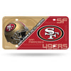 San Francisco 49ers License Plate Metal - Rico Industries