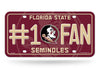 Florida State Seminoles License Plate #1 Fan - Rico Industries
