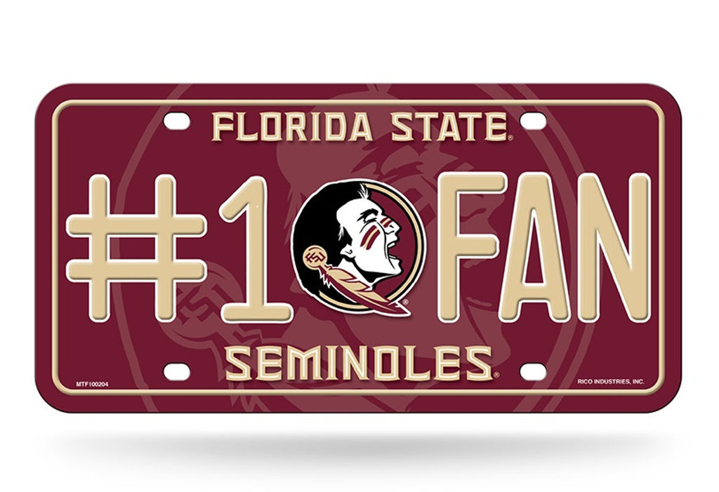 Florida State Seminoles License Plate #1 Fan - Rico Industries