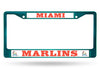 Miami Marlins License Plate Frame Metal Aqua - Special Order - Rico Industries