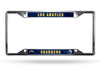 Los Angeles Chargers License Plate Frame Chrome EZ View - Rico Industries