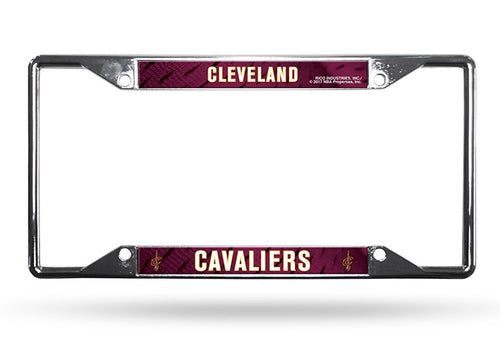 Cleveland Cavaliers License Plate Frame Chrome EZ View - Special Order - Rico Industries
