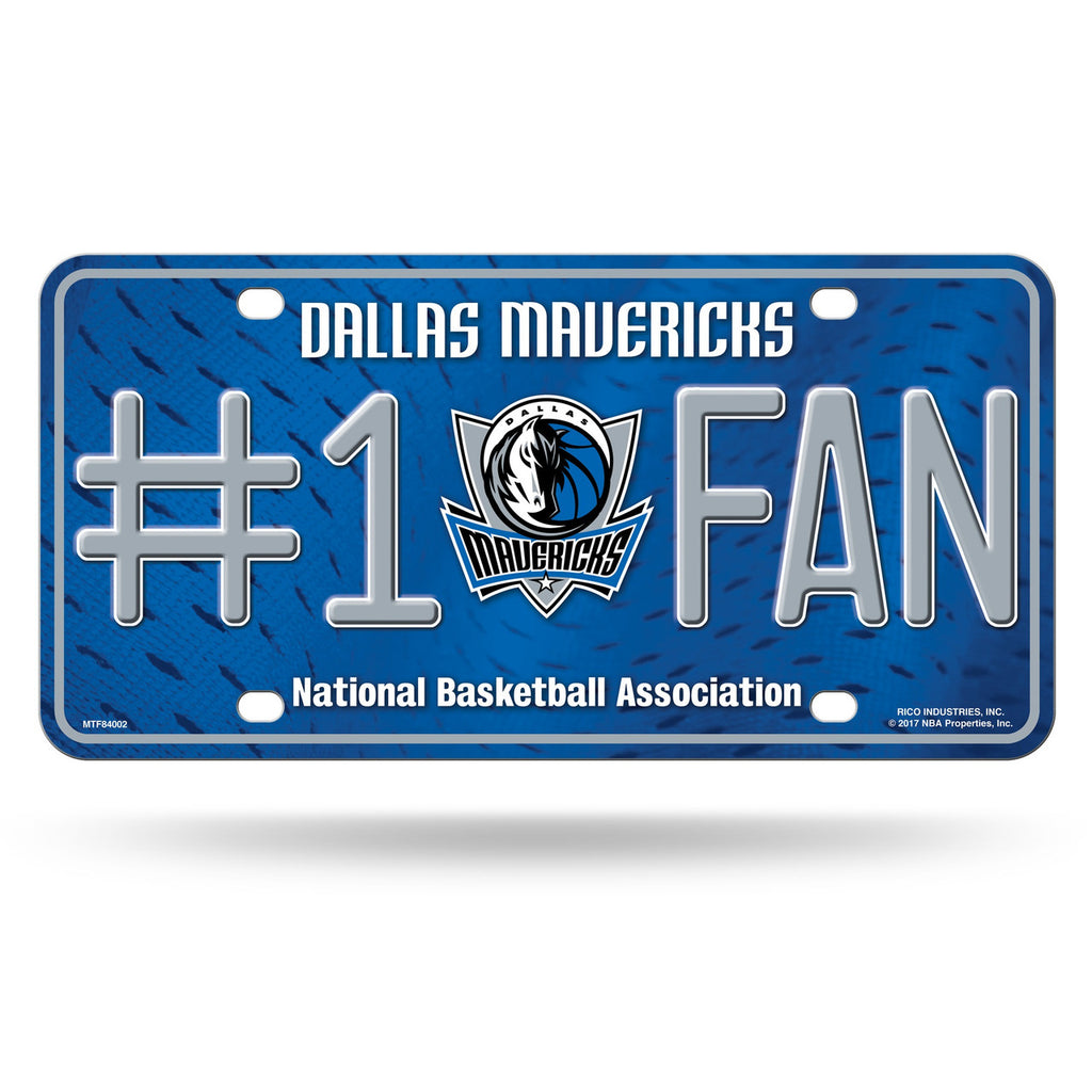Dallas Mavericks License Plate #1 Fan - Special Order - Rico Industries