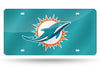 Miami Dolphins License Plate Laser Cut Light Teal - Rico Industries