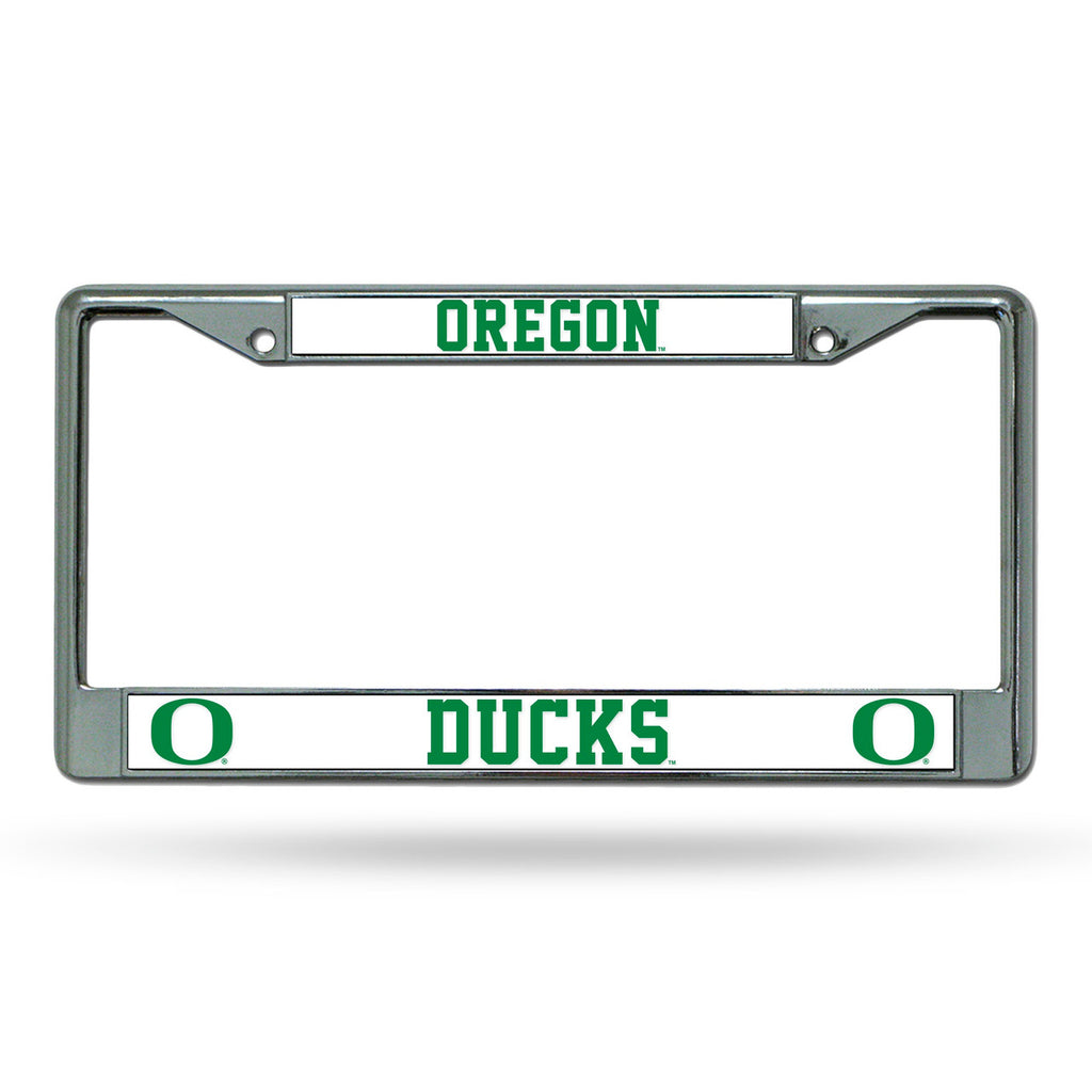 Oregon Ducks License Plate Frame Chrome - Rico Industries